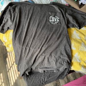 PINK slight high low tshirt